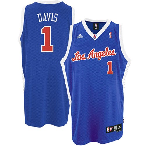 Clippers #1 Baron Davis Swingman Blue Royal NBA Jersey