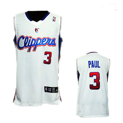 Chris Paul Jersey Swingman White #3 NBA Los Angeles Clippers Jersey