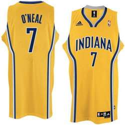 Indiana Pacers #7 Jermaine ONeal Yellow Swingman NBA Jersey