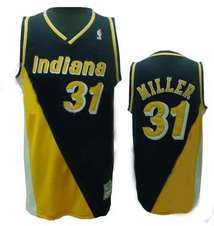 Reggie Miller Jersey: Basketball #31 Indiana Pacers Jersey In Blue Yellow