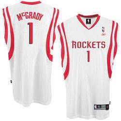 White Tracy McGrady Swingman Throwback NBA Houston Rockets #1 Jersey