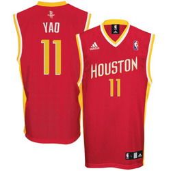 Yao Ming jersey Red #11 NFL Houston Rockets jersey