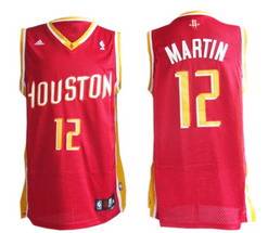 #12 Martin Red Houston Rockets Swingman NBA Jersey