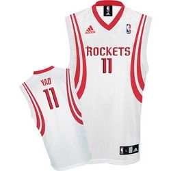 #11 Yao Ming Home White Houston Rockets Adidas Basketball Jersey