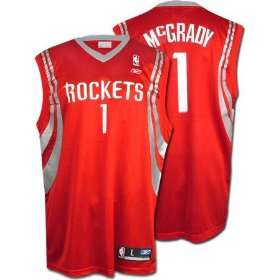 Tracy McGrady Red Jersey, Houston Rockets #1 Basketball Jersey