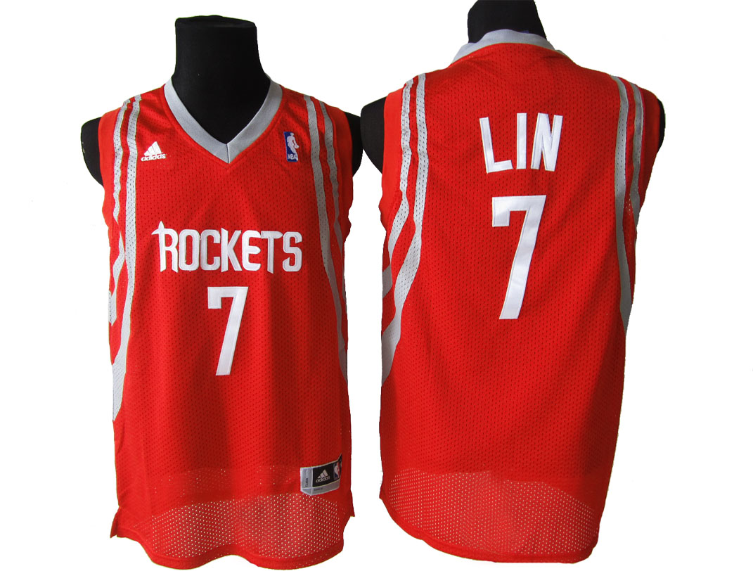 Houston Rockets #7 Jeremy Lin NBA Jersey in Red