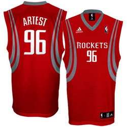 Adidas Basketball #96 Red Ron Artest Houston Rockets jersey