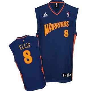 Golden State Warriors #8 Monta Ellis Road Blue Adidas Basketball Jersey