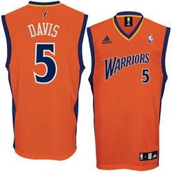 Orange Baron Davis jersey, Golden State Warriors #5 Adidas Basketball Jersey