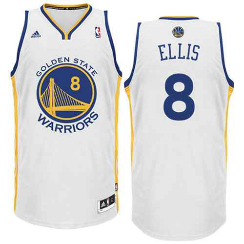 Monta Ellis White Jersey, Golden State Warriors #8 Basketball Jersey