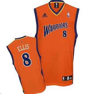 Monta Ellis Alternate jersey Orange #8 NFL Golden State Warriors jersey