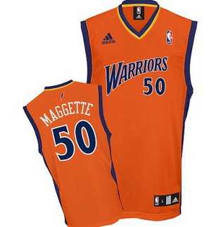 Corey Maggette Alternate Orange Warriors Adidas Basketball Jersey