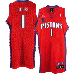 red C.Billups Road NBA Detroit Pistons #1 Jersey