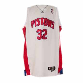 NBA #32 white Hamilton Road Detroit Pistons jersey
