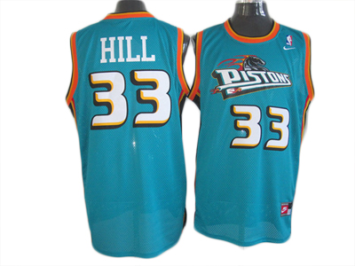 Detroit Pistons #33 Grant Hill green NBA Throwback Swingman jersey