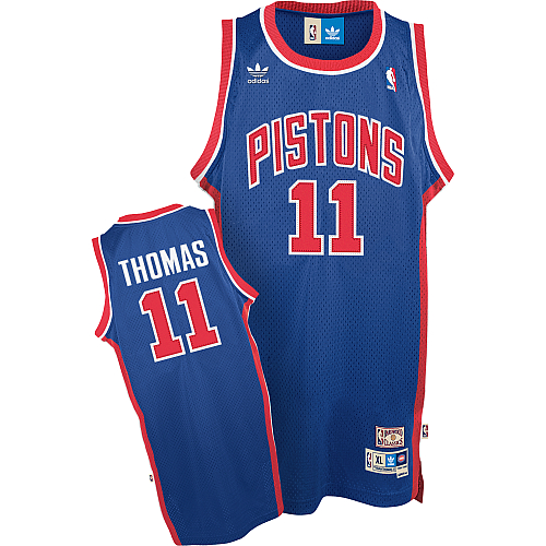 blue Isiah Thomas jersey, Detroit Pistons #11 NBA Soul Swingman jersey