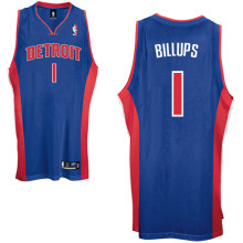 Detroit Pistons #1 C.Billups Road NBA jersey in blue