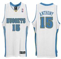 Carmelo Anthony Jersey: NBA Swingman #15 Denver Nuggets Jersey in White