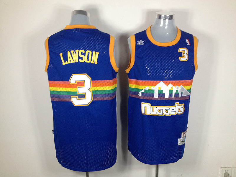 Denver Nuggets #3 Lawson blue NBA Soul Swingman Throwback jersey
