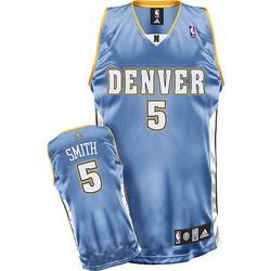 Denver Nuggets #5 Smith NBA jersey in Light Blue