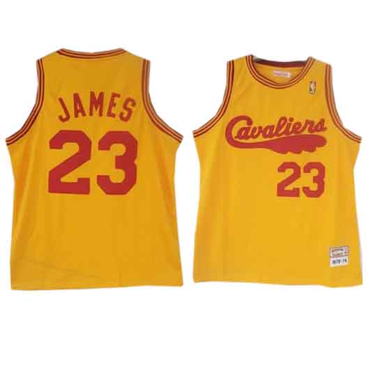 Lebron James Orange Cavaliers Jersey