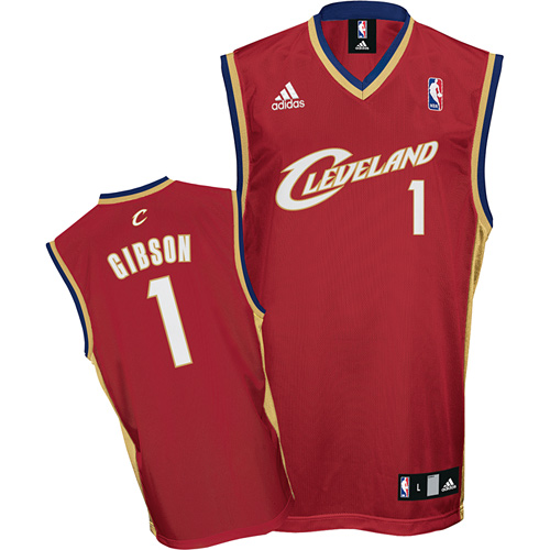 Cleveland Cavaliers #1 Daniel Gibson Road Jersey in Red