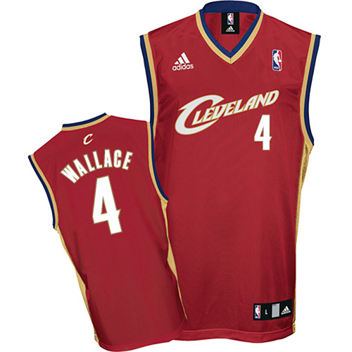 Cleveland Cavaliers #4 Ben Wallace Alternate Jersey in Red