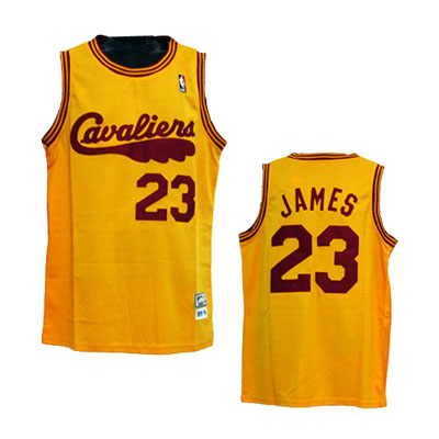 #23 James Yellow Cleveland Cavaliers Jersey