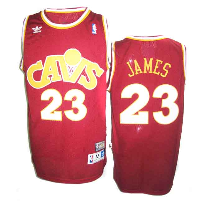 NBA Cleveland Cavaliers #23 James Jersey in Red