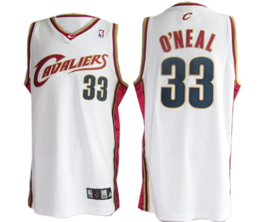 NBA Cleveland Cavaliers #33 O Neal White Jersey