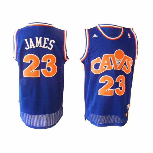 Blue James NBA Cleveland Cavaliers #23 Jersey