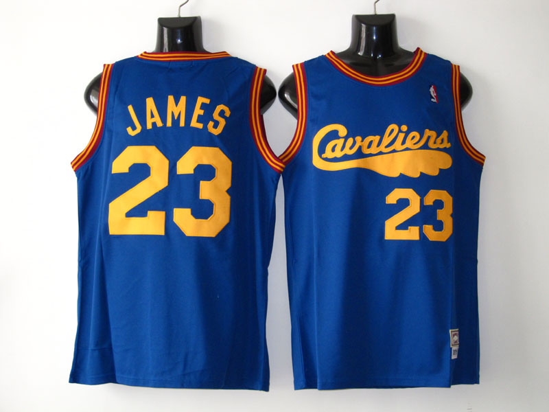 Blue LeBron James Cavaliers Mitchell & Ness #23 Jersey