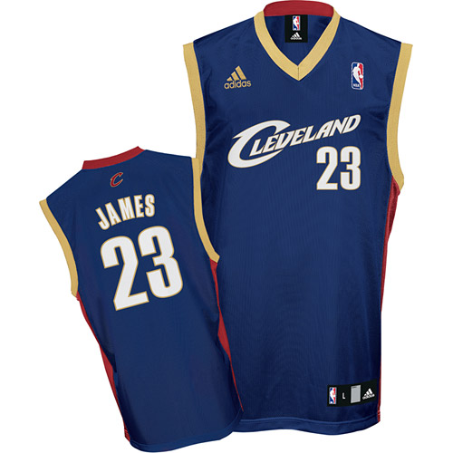 #23 Lebron James Alternate Blue Cleveland Cavaliers Jersey