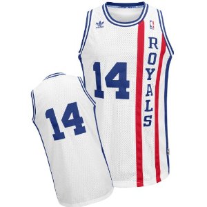 White Oscar Robertson Jersey, NBA Cincinati Royals #14 Jersey