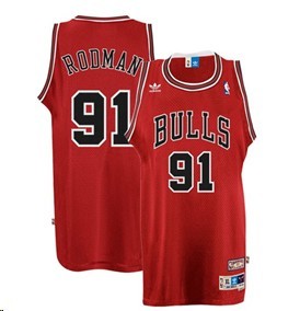 #91 Red Rodman NBA Chicago Bulls Jersey