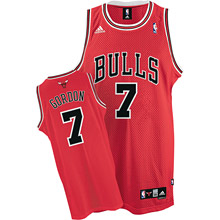 Chicago Bulls #7 Ben Gordon Road Swingman Jersey in Red