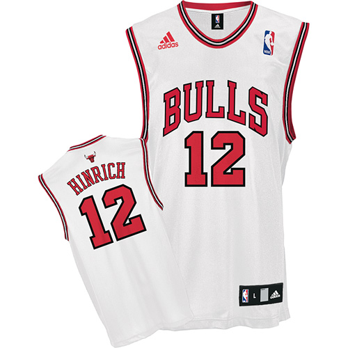 Chicago Bulls #12 Kirk Hinrich Home White Jersey