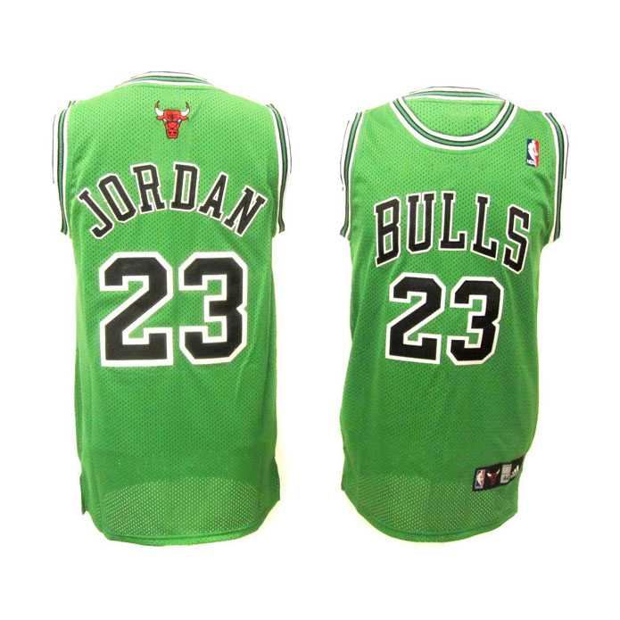 Jordan Jersey Green #23 NBA Chicago Bulls Jersey