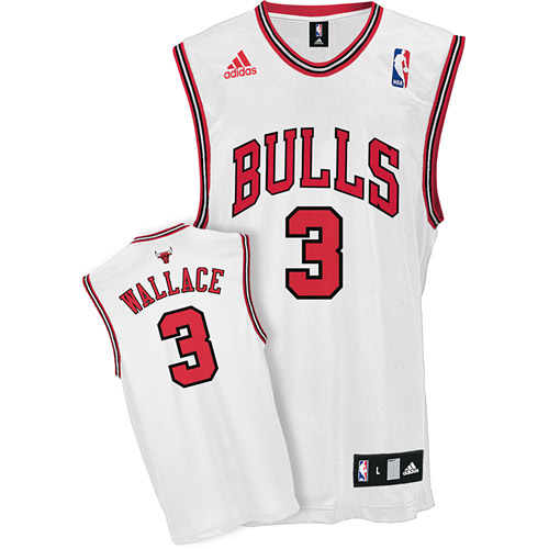 Chicago Bulls #3 Ben Wallace Home White Jersey