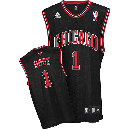 Dark Derrick Rose Alternate Bulls #1 Jersey