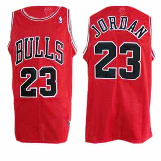 Bulls #23 Jordan Red NBA Jersey