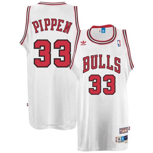 Pippen White Jersey, NBA Chicago Bulls #33 Jersey