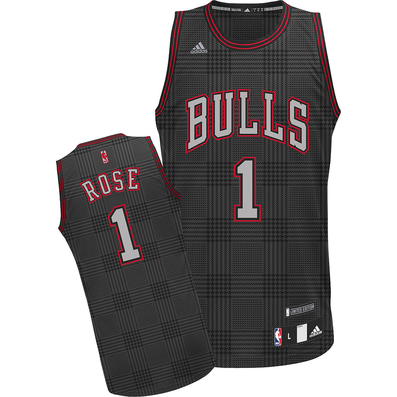 Rose Jersey: #1 NBA Chicago Bulls Jersey In black