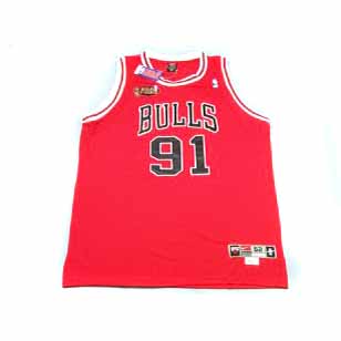 Rodman Jersey Red #91 NBA Chicago Bulls Jersey
