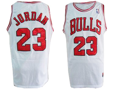 White Jordan NBA Chicago Bulls #23 Jersey