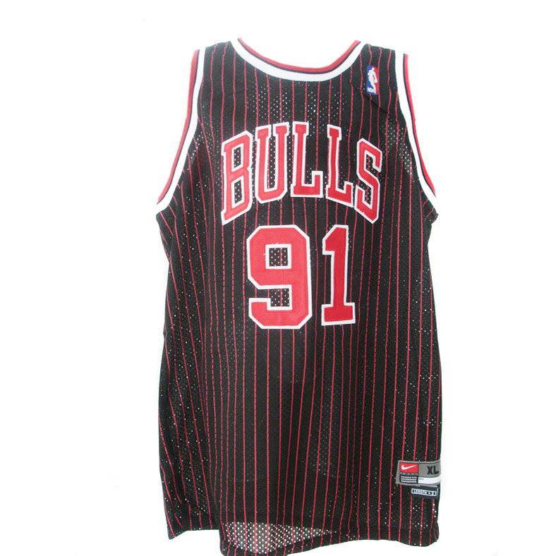 #91 red Rodman NBA Chicago Bulls Jersey