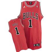 Chicago Bulls #1 Derek Rose Road Red Swingman Jersey