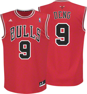 red Deng NBA Chicago Bulls #9 Jersey