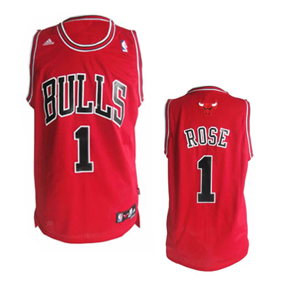 NBA Chicago Bulls #1 rose Jersey in red