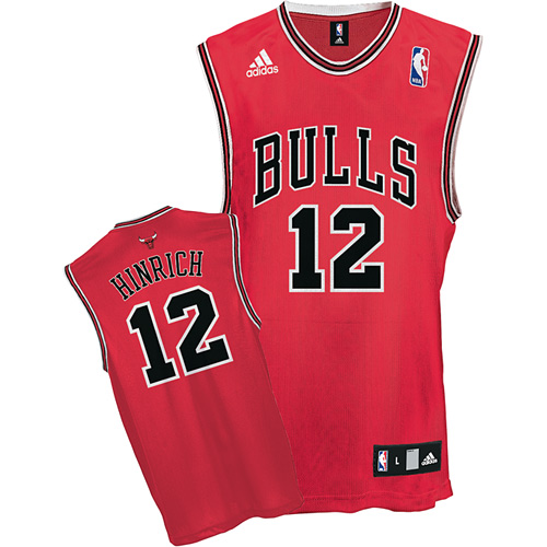 #12 Kirk Hinrich Road Red Chicago Bulls Jersey